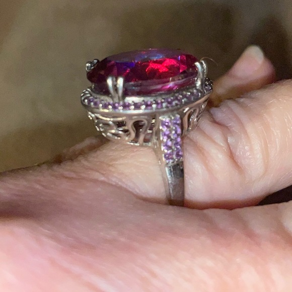 ***GENUINE ORIENTAL RUBY -HUGE STATEMENT RING-SIZE 7*** - Picture 8 of 16